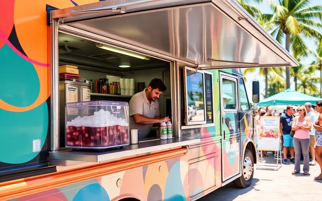 Tampa food truck and ghost kitchen ice machine