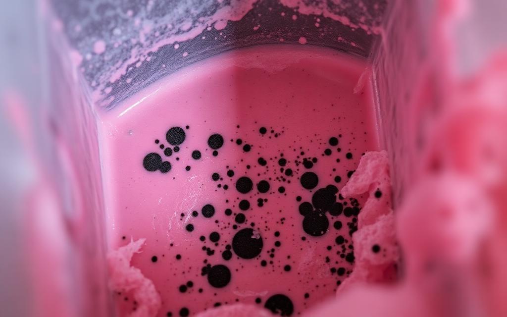 Pink slime and mold inside an ice machine